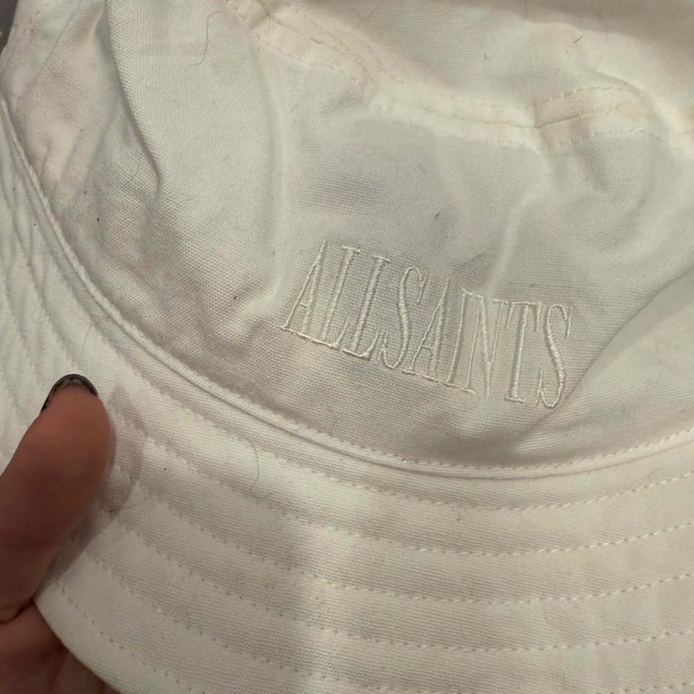 All Saints White Bucket Hat